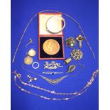 Assorted silver jewellery etc.