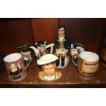 Quantity Beswick / Doulton character and Toby jugs