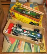 Lincoln Lotus and a Matchbox motorway Quantity of Meccano