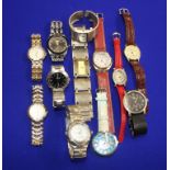 Collection of various wristwatches