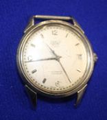 Gents wristwatch, dial signed Prely automatic