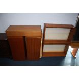 Five selections of teak Tapley wall cabinets