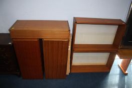 Five selections of teak Tapley wall cabinets