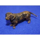 Cold painted bronze Daschund