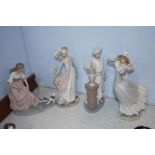 Three Lladro figures