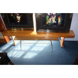 Long bench and a 1960's coffee table