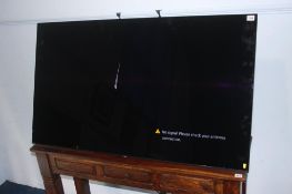 A Sony 55" flat screen, wall mounted TV