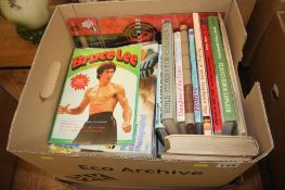 Assorted books and Bruce Lee / Kung Fu magazines