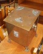 Copper coal scuttle