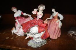 Three Royal Doulton ladies