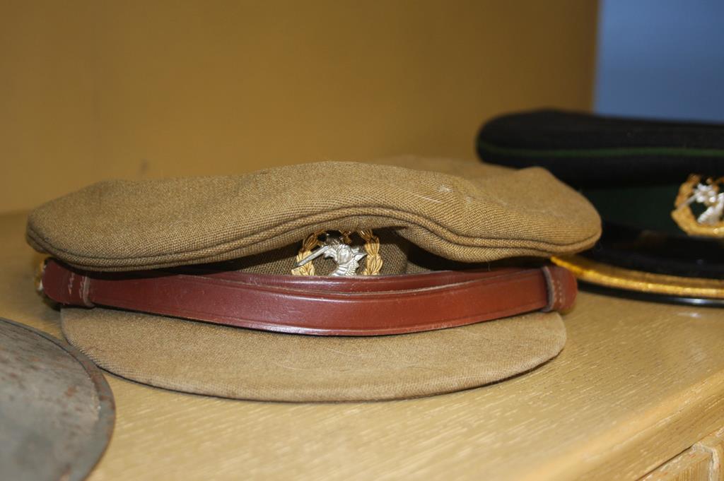 Two Army Dental Corp jackets and trousers, two Dental Corp caps and a World War II Zuckerman helmet - Image 6 of 8