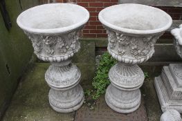 Large pair of Garden Urns