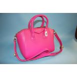 A Givenchy style pink hand bag