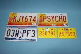 Collection of American number plates