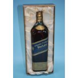 A one litre bottle of Johnnie Walker 'Blue Label'