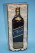 A one litre bottle of Johnnie Walker 'Blue Label'