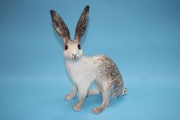 A Winstanley pottery hare