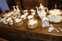 A large quantity of Royal Albert Old Country Roses china