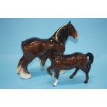 Two Beswick Horses