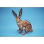 A Winstanley pottery hare