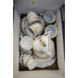Two boxes of tea wares