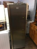 AEG silver fridge