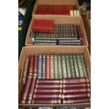 Three boxes of decorative Readers Digest books