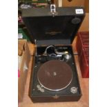 A table top Columbia Wind Up Gramophone