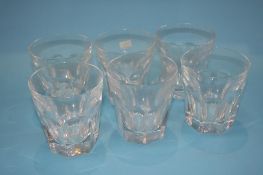 A set of six Baccarat Whisky glasses