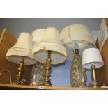 5 table lamps