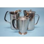 A Swedish Gense stainless steel coffee pot, a Hollins water jug, an Old Hall tea set etc.