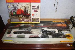 A Hornby Railway 'Midnight Freight' set and an 'Industrial Freight' set (2)