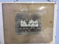 Photographs of the International Association Football Match 1895 England v Scotland (English team)