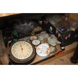 Glass, metal ware, dressing table tray etc.