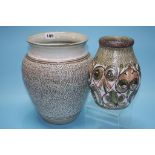 Two Denby vases
