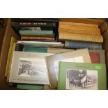 Two boxes containing a large quantity of books, relating to Sunderland