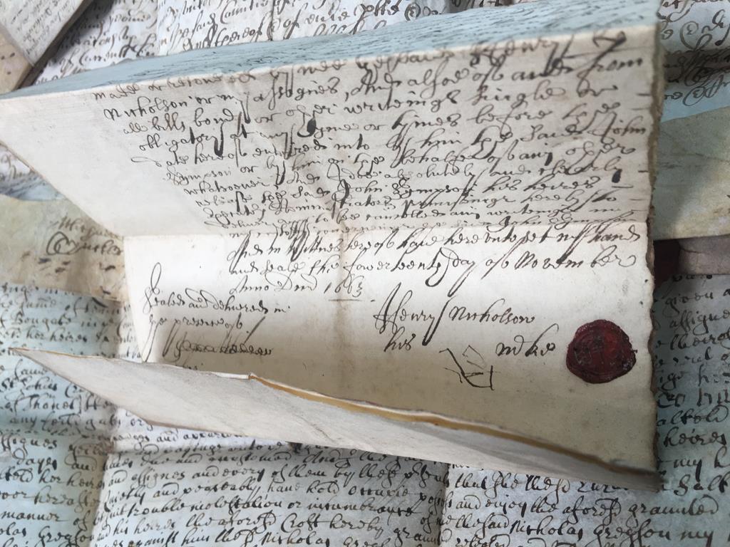 Quantity of 17th century indentures and other documents - Image 2 of 3