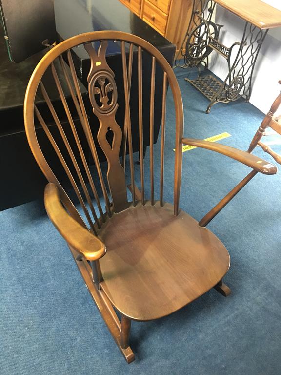 An Ercol rocking chair
