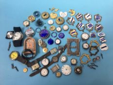 Quantity of watch parts etc.