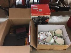 Box of assorted, tea china etc.