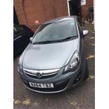 A Vauxhall Corsa hatchback, Special Eds 1.0 Ecoflex Excite, petrol, 2014, silver, mileage 41,000,