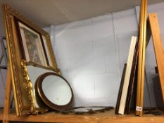 Various mirrors and pictures