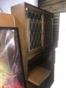 Oak display cabinet