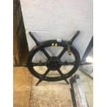 An old Ships wheel