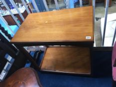 Teak fold over table