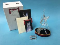 A boxed Swarovski 'Masquerade Pierrot 1999' figure