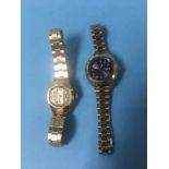 Two Ladies gold plated wristwatches