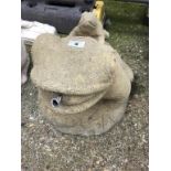 A Re-constituted stone Toad water feature