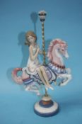 A boxed Lladro Carousel figure