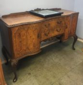 Walnut Queen Anne style sideboard